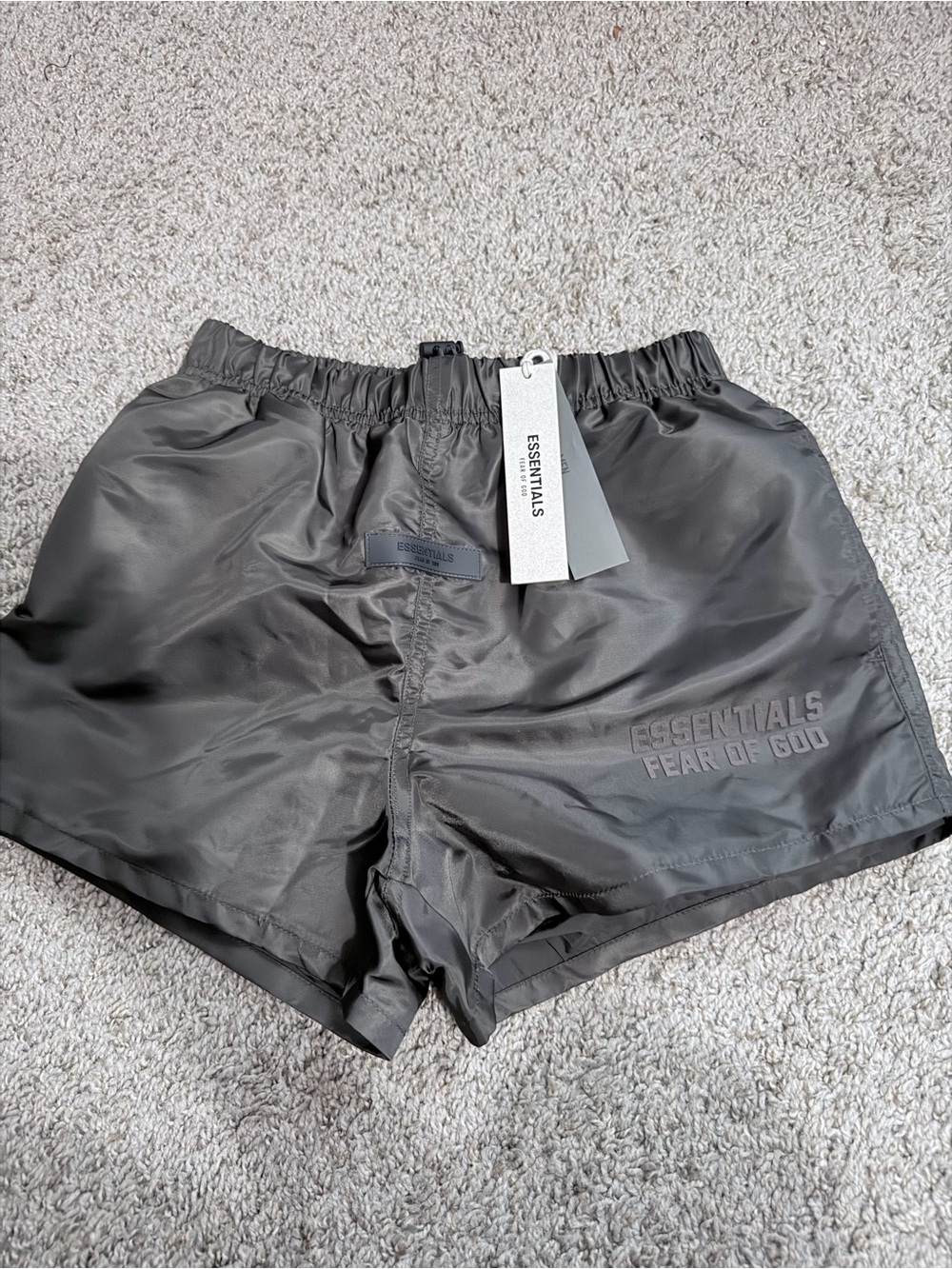 Fear of God ESSENTIALS Men’s Charcoal Gray Athletic Shorts
